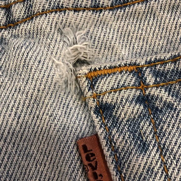 Vintage (90’s) Levi Strauss Stone Washed Jean Shorts, W36 - Picture 15 of 15